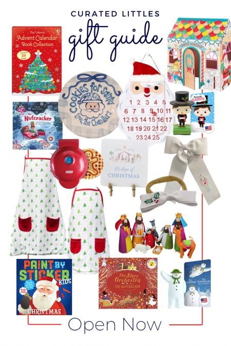 A curated gift guide for Littles to open now!

When I was little my aunt that lived out of state would mail our gifts around Thanksgiving and there was always a packaged labeled “open now” that included something perfect for enjoying the holiday season, hence this gift guide being titled “open now”.

#LTKSeasonal #LTKHoliday #LTKkids