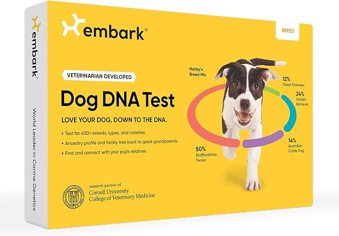 Embark Breed Identification Kit - Most Accurate Dog DNA Testing Kit - 99% Breed Ancestry Accuracy... | Amazon (US)
