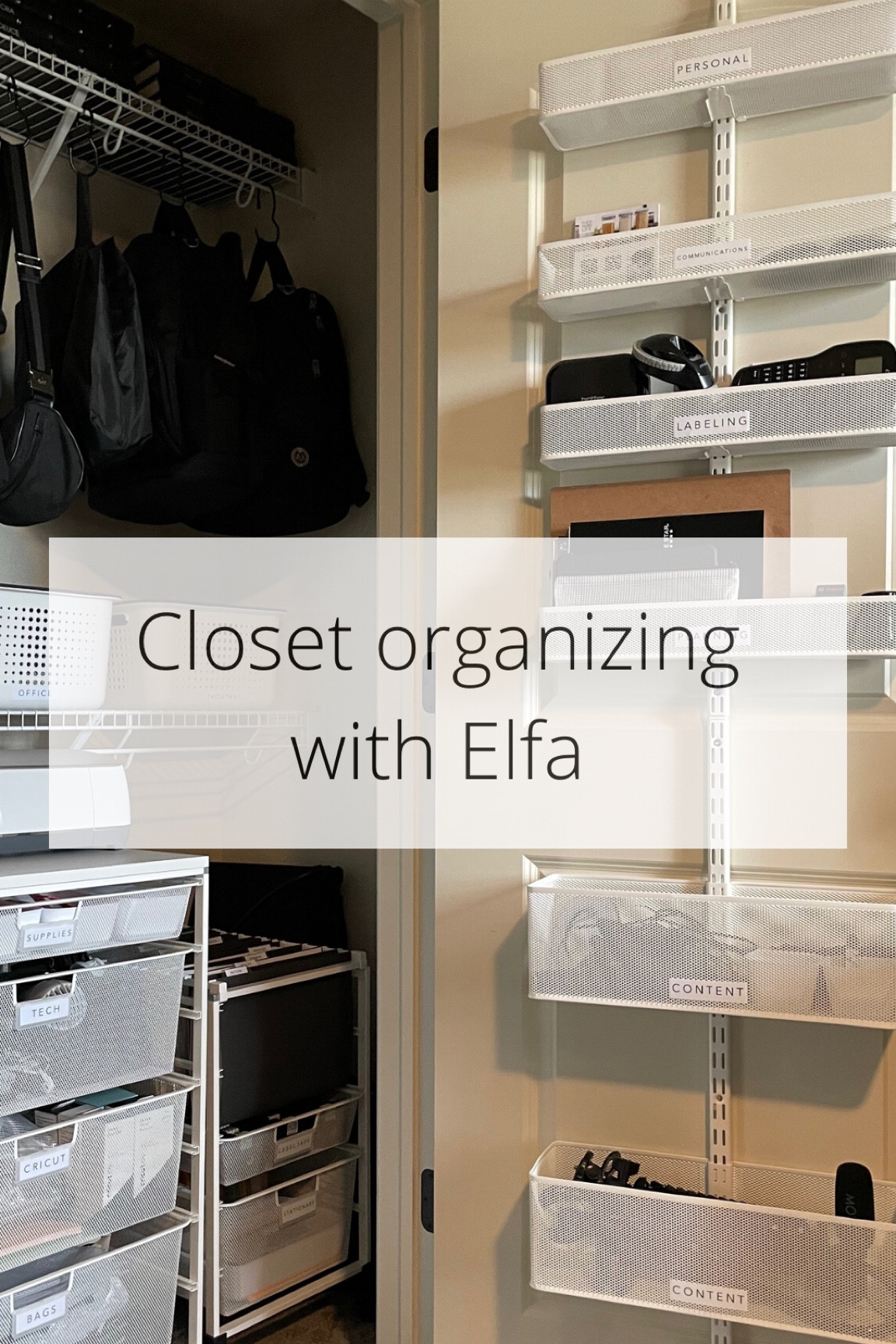 Elfa Wide Drawer Solution White curated on LTK