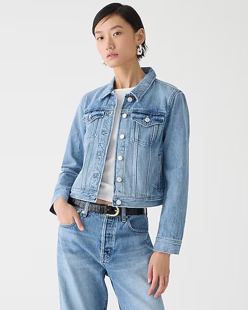 New classic denim jacket in Bianca wash | J.Crew US