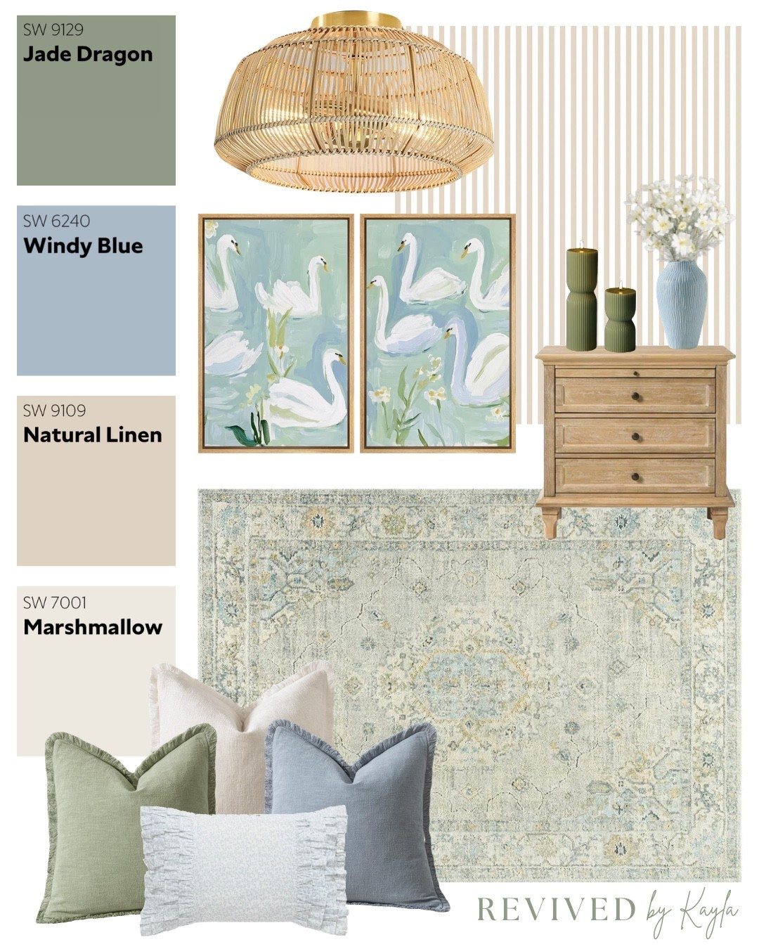 Green and blue room design mood board 💚🩵

#bedroom #home #interior #spring #decor #homestyle #homedecor #homedesign #wayfair #amazon #amazonhome #modern #sherwinwilliams #design

#LTKHome