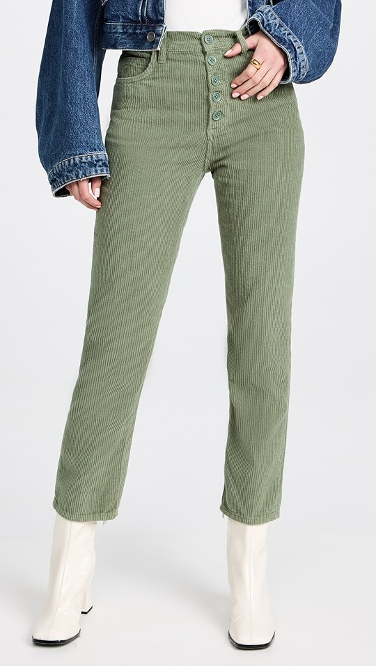 Cynthia High Rise Straight Corduroy Pants | Shopbop