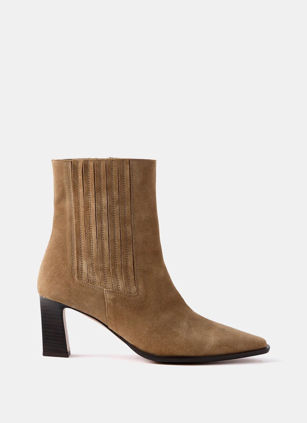 Neutral Suede Ankle Boots | Mint Velvet