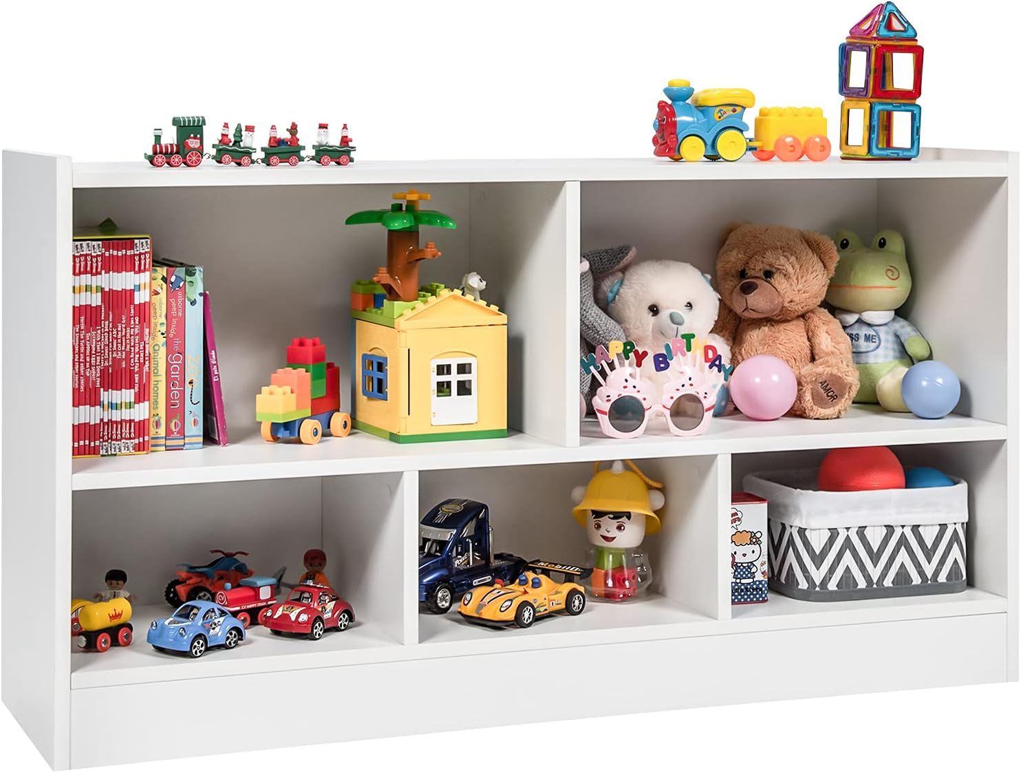 Costzon Toy Storage Organizer for Kids, 5-Section School Classroom Storage Cabinet for Organizing... | Amazon (US)