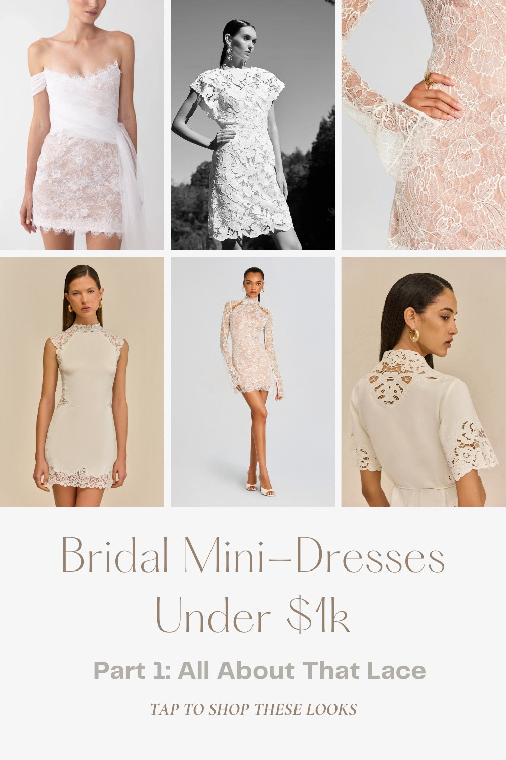 Next up in my bridal fashion series is wedding mini-dresses under $1k! Part 1: All About That Lace

These mini-dresses feature intricate lace or cutwork designs on the body and hems plus unexpected necklines

Are you wearing a mini-dress at your wedding? 

 #LTKWedding