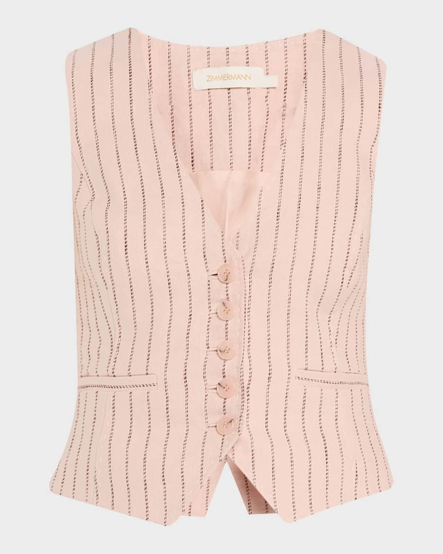 Alchemy Linen Waistcoat | Neiman Marcus