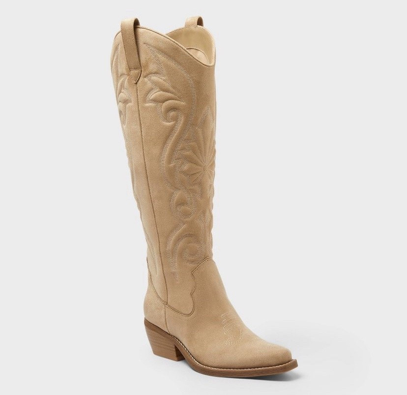 Boots  - these remind me of a pricier brand that starts with a T; also in black and white 

 
#target #cowboyboots #westernboots #designerdupe #lookalike 




#LTKShoeCrush #LTKFindsUnder50 #LTKStyleTip