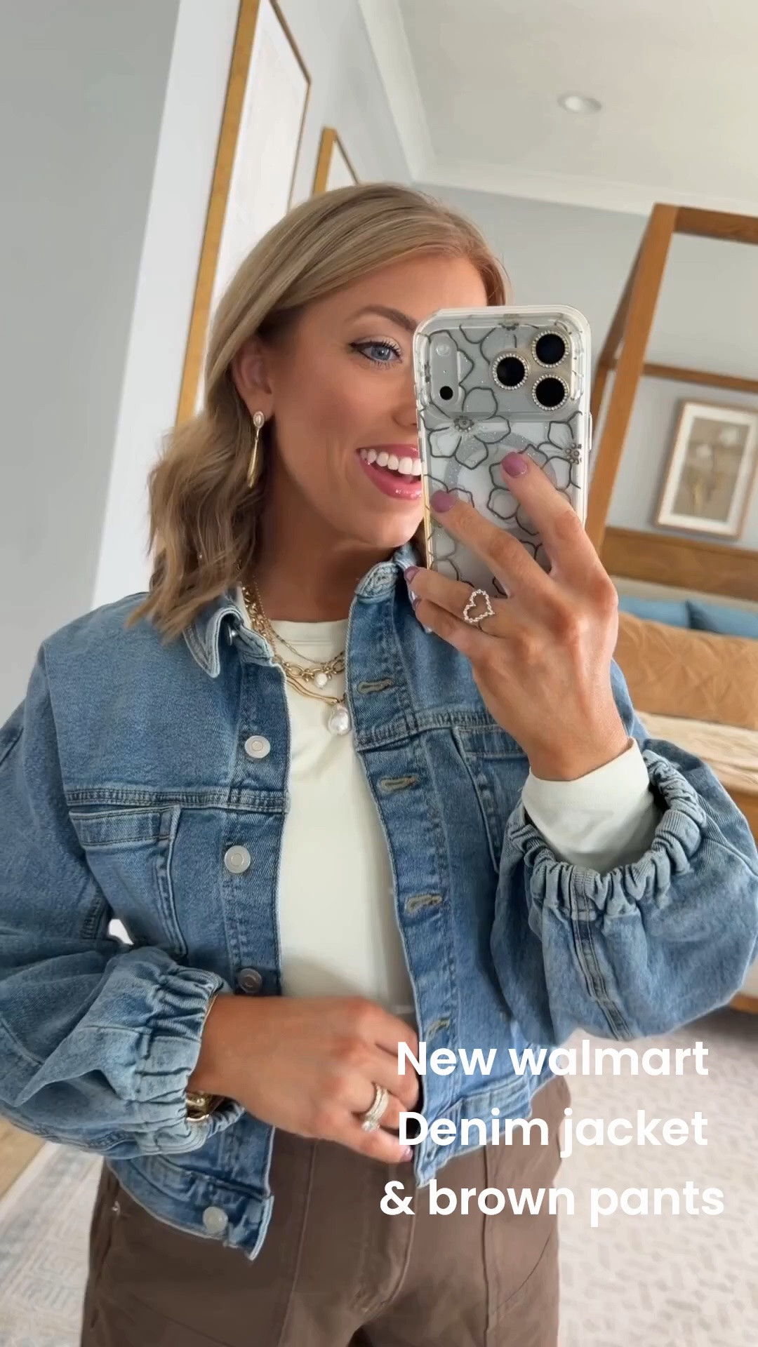 The COLORS in this Walmart outfit! 🤎🐆 These new brown pants paired with the puff-sleeve denim jacket are SO good together, and the leopard sneakers + leopard tote make the whole look! Such a cute way to mix denim, chocolate brown and leopard print for fall.

Walmart’s new fashion arrivals have been incredible, and I love how these pieces can all be mixed and matched with basics already in your closet. Affordable fall outfit inspiration that looks way more expensive than it is!

#walmartfashion #walmartfinds #walmartnewarrivals #walmartstyle #walmartoutfit #fallfashion #falloutfitideas #leopardprint #denimjacket #brownoutfit #affordablefashion #casualstyle #momstyle #outfitinspo

#LTKootd #LTKPetite