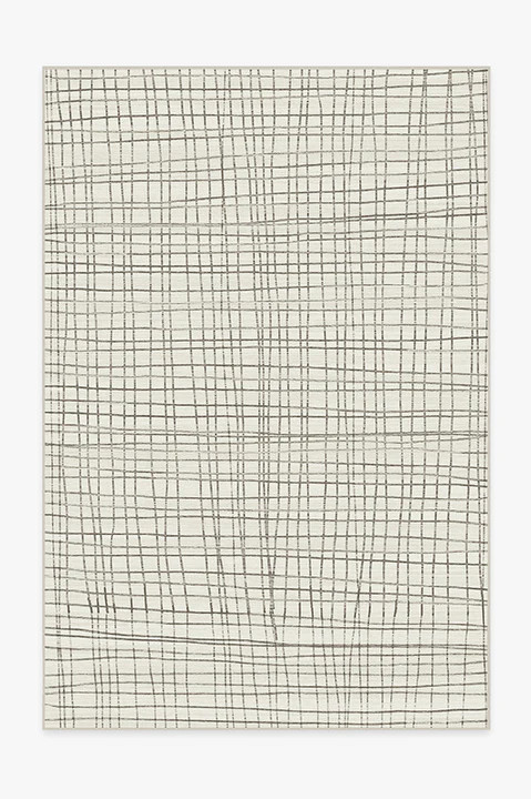 Modern Grid Creme Rug | Ruggable