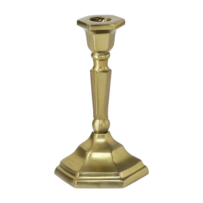 My Texas House Gold Taper Candle Holder, 6.5" | Walmart (US)