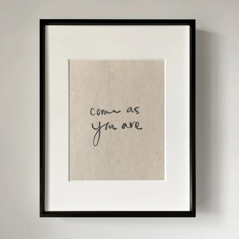 AS YOU ARE Art Print - Etsy | Etsy (US)