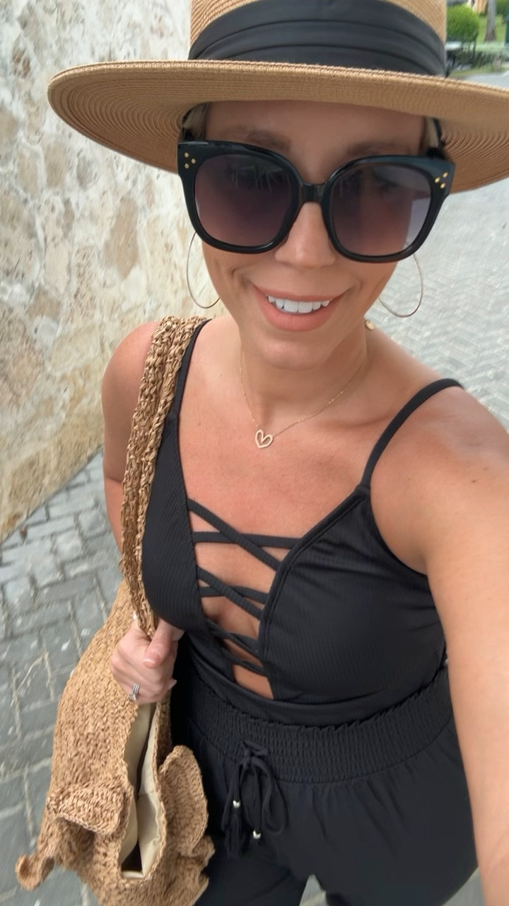 Headed to the beach!!!!
Swim suit sized up to large (junior sizing)
Pants size small (run big)
Flip flops sized up 

#LTKtravel #LTKstyletip #LTKswim