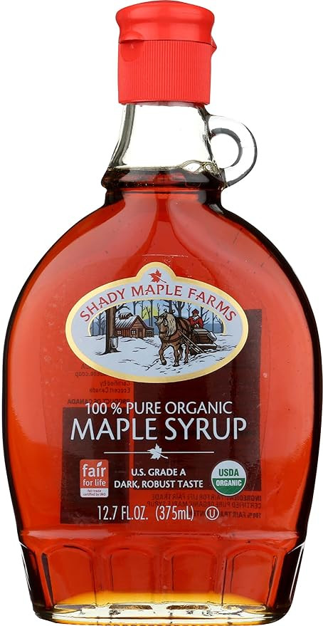 Shady Maple Farms Organic Grade A Maple Syrup, 12.7 Fl Oz | Amazon (US)