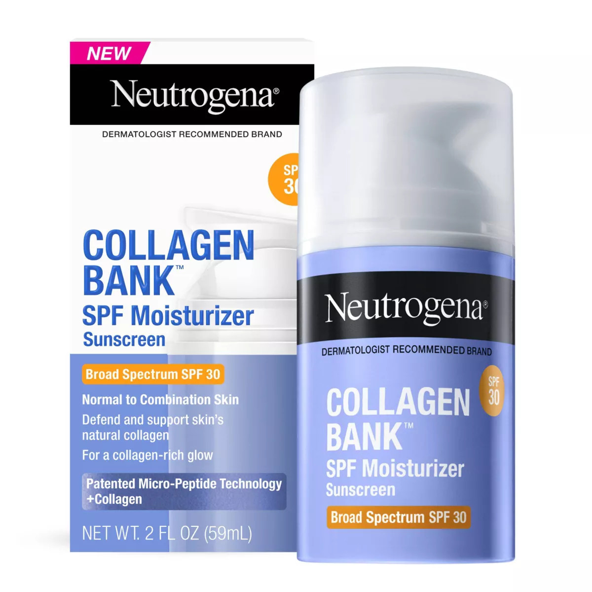 Neutrogena Collagen Bank Daily Face Moisturizer - SPF 30 - 2 fl oz | Target
