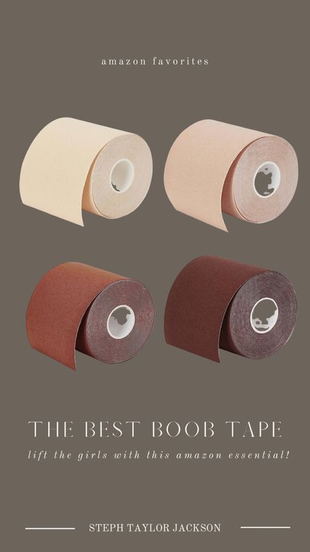 The best boob tape on Amazon! I buy this to keep on hand for special events or whenever the girls need a lift! Would be a good thing to have for weddings and vacation. I love that there are different skin tone options 

#LTKxPrimeDay #LTKunder50 #LTKFind