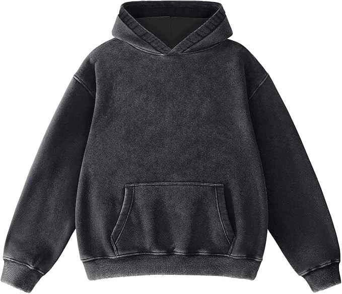 FAIABLE Mens Hoodies Oversized Unisex Acid Wash Hoodie Heavyweight Fleece Vintage Cotton Sweatshi... | Amazon (US)