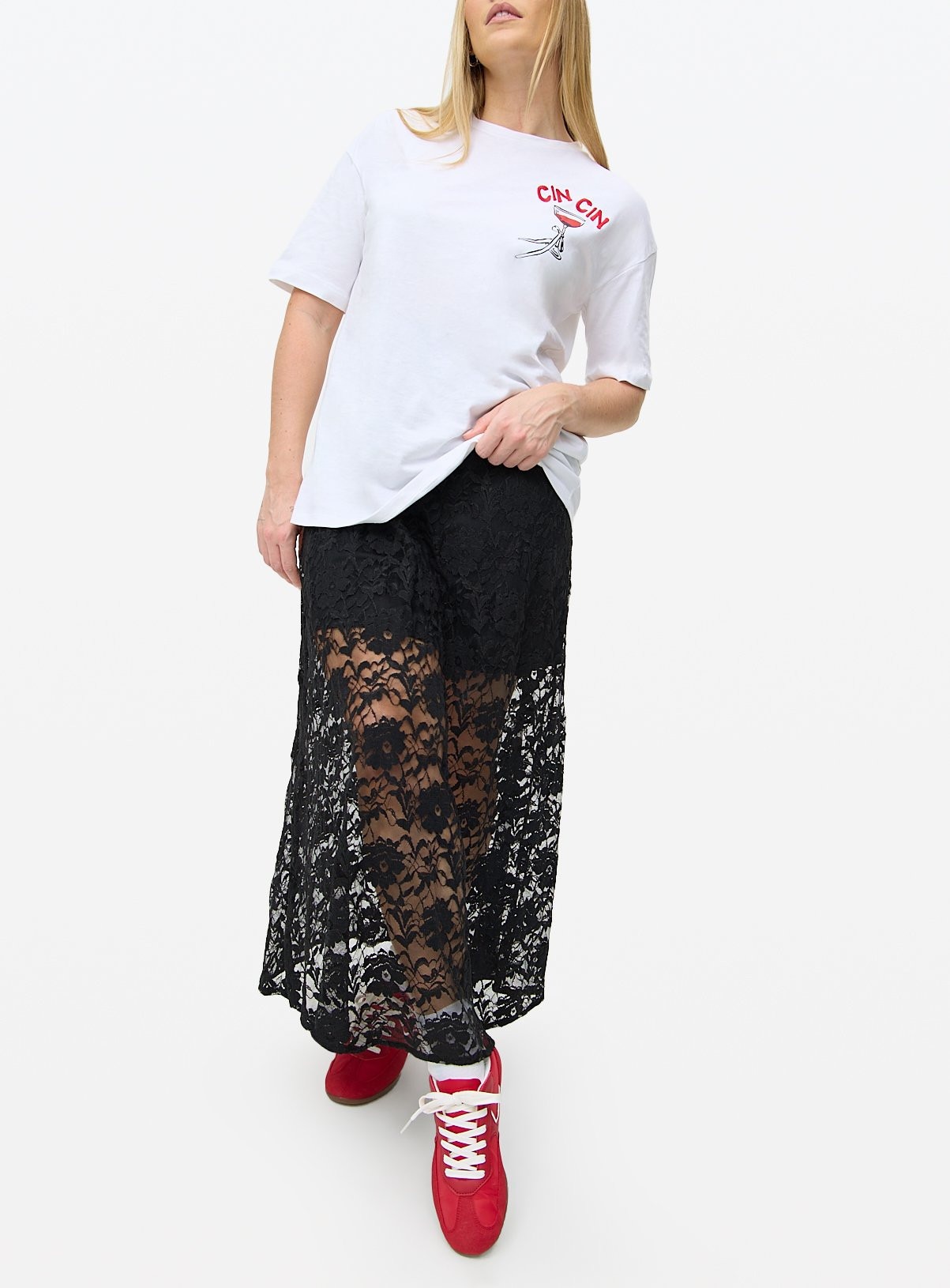 Black Lace Midaxi Skirt | Tu Clothing