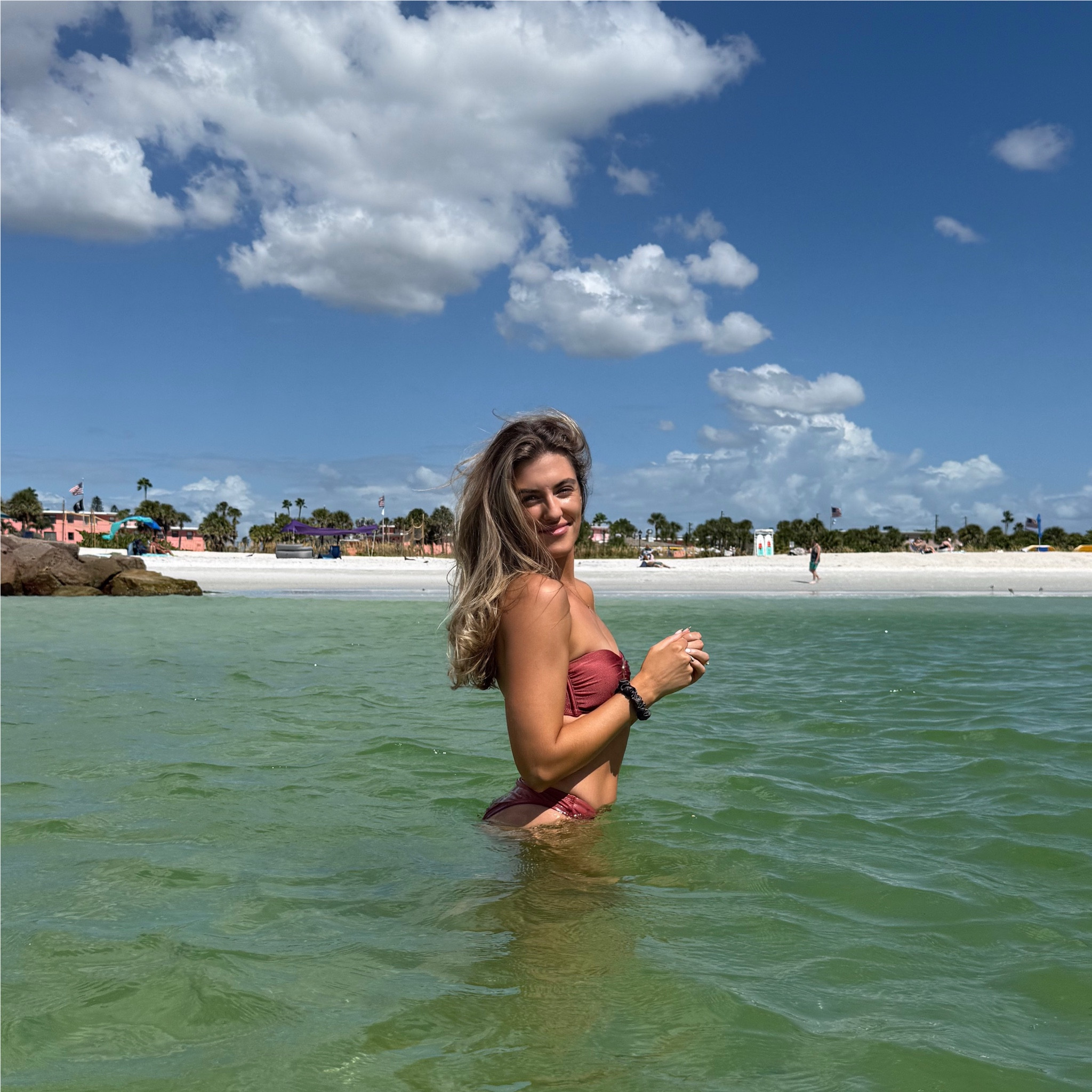 Rust bikini with gold detailing #beach #bikini #bathingsuit 