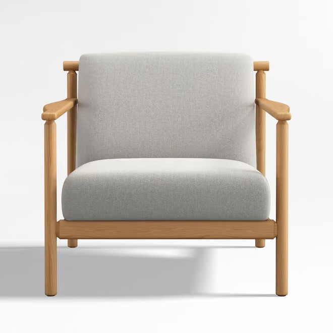 Ojai Upholstered Wood Frame Accent Chair + Reviews | Crate & Barrel | Crate & Barrel