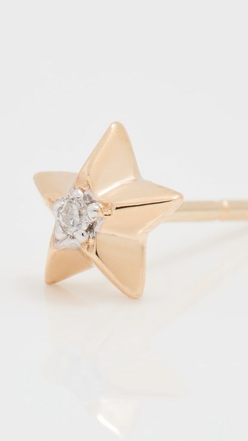 Adina Reyter Tiny 3D Diamond Star Posts | SHOPBOP | Shopbop