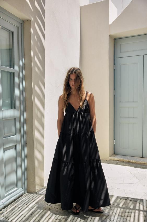 PANELED MIDI DRESS | Zara US