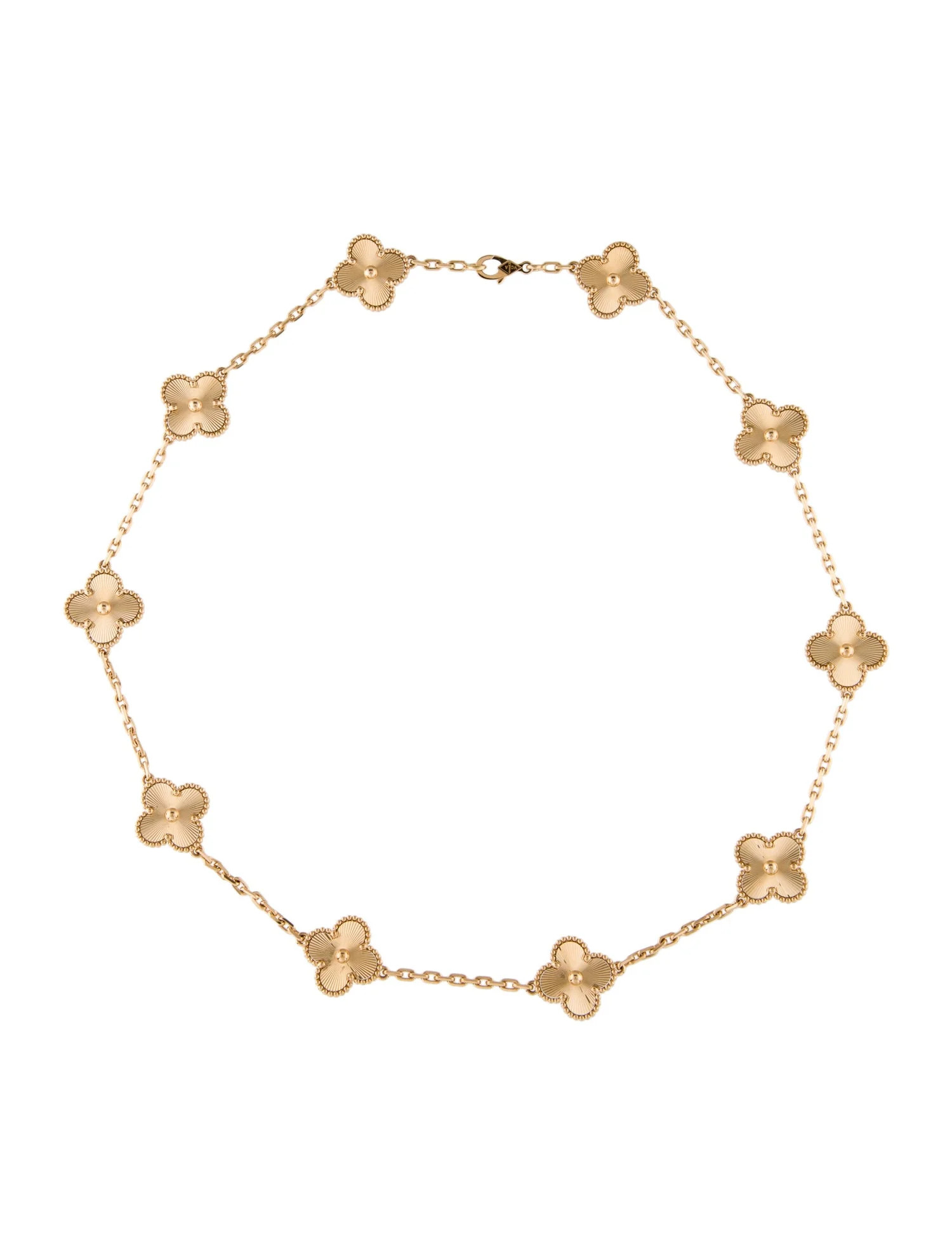 Vintage Alhambra Guilloché Necklace, 10 Motif | The RealReal