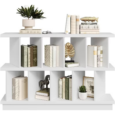 8 Cube Storage Shelf Organizer - Open Cube Bookshelf with 10 Removable Back Panels, Display Storage Bookcase for Home, Easy Assembly | Target