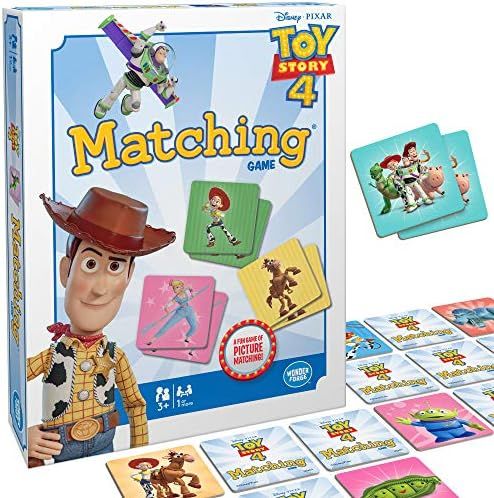 Toy Story 4 Matching Game by Wonder Forge | For Boys & Girls Age 3 to 5 | A Fun & Fast Memory Game f | Amazon (US)