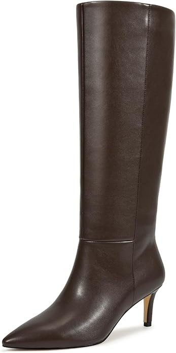 wetkiss Knee High Boots for Women, with Kitten Heel and Pointed Toe Design, Classic and Sexy | Amazon (US)