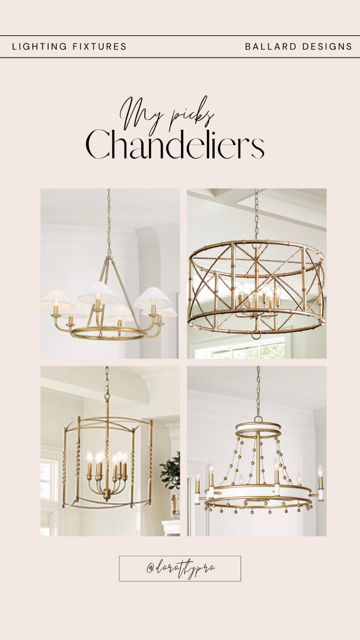 Dining room, living room or entry way chandeliers. Kitchen pendants. Lighting fixtures. Brass or gold modern, transitional & coastal lighting. Affordable home decor. 

#LTKhome #LTKSeasonal #LTKFind