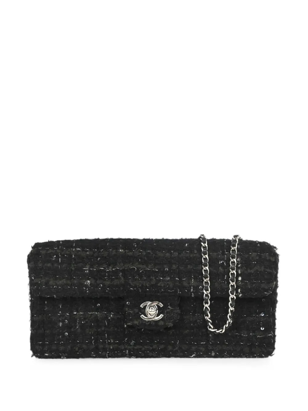 CHANEL Pre-Owned 2002 East West cross body bag - Black | Farfetch Global