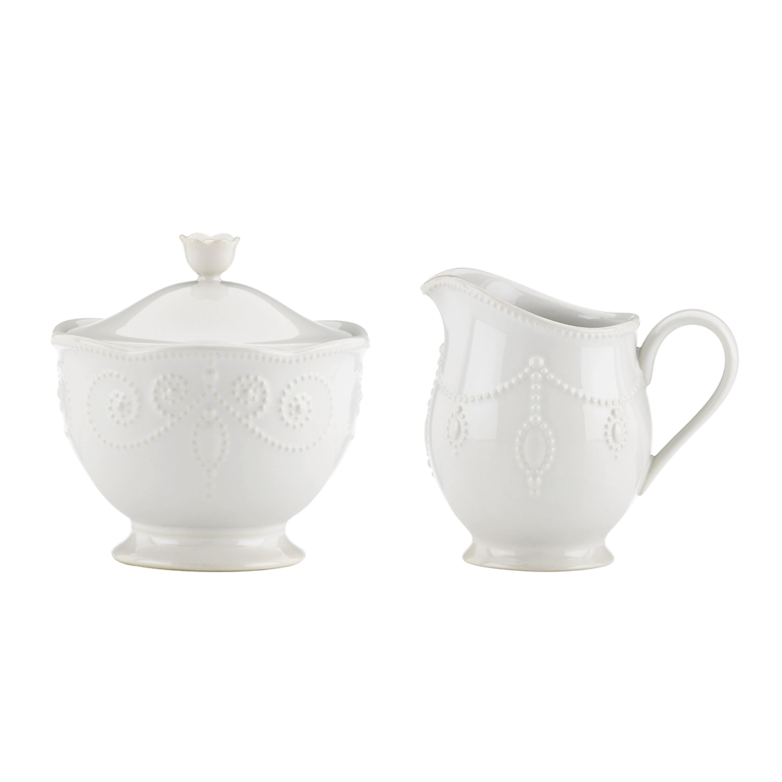 Lenox French Perle Sugar and Creamer, White -, 2.60 LB | Amazon (US)