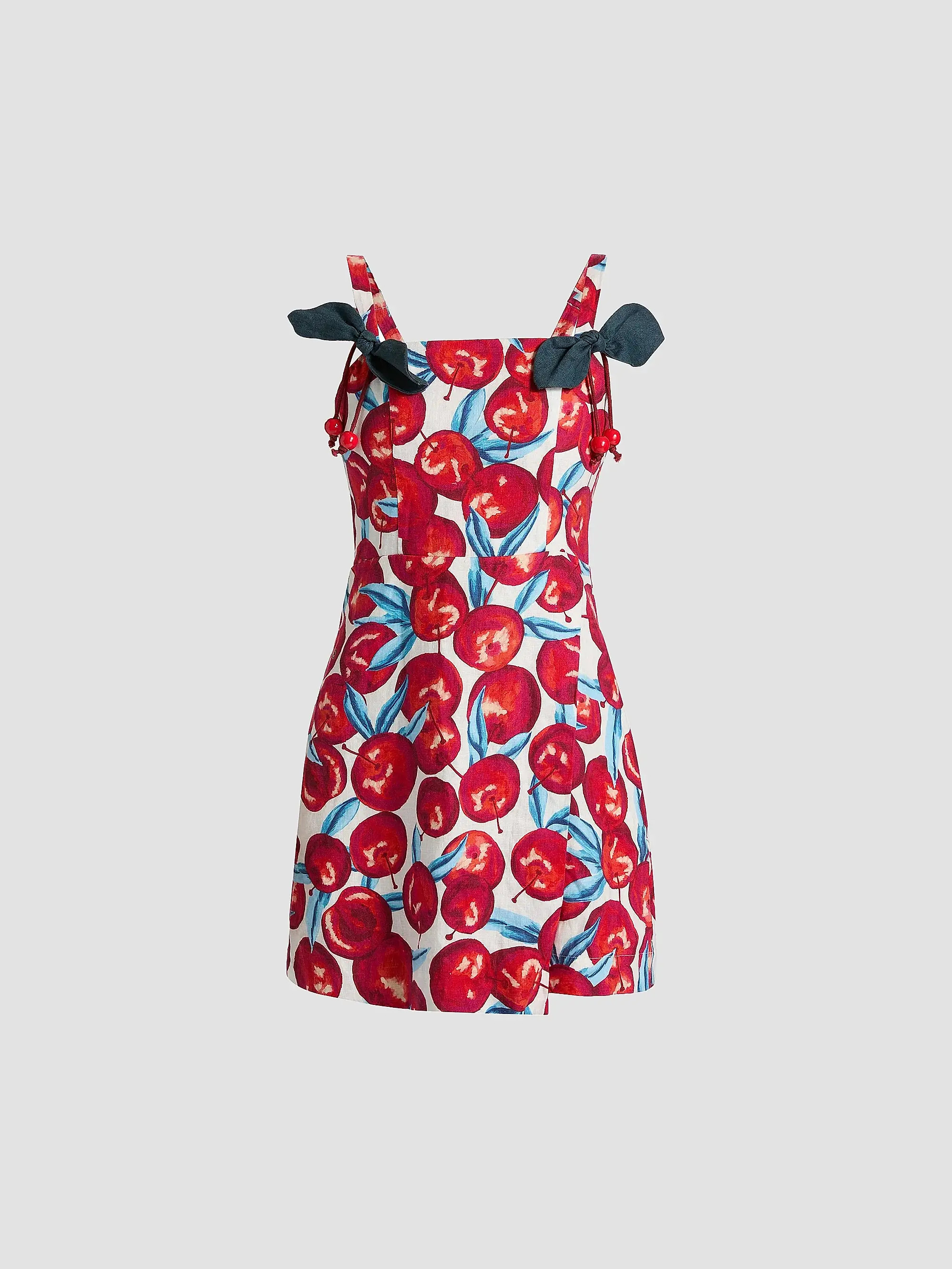 Cherry Blossom Linen A-Line Minidress | Saks Fifth Avenue