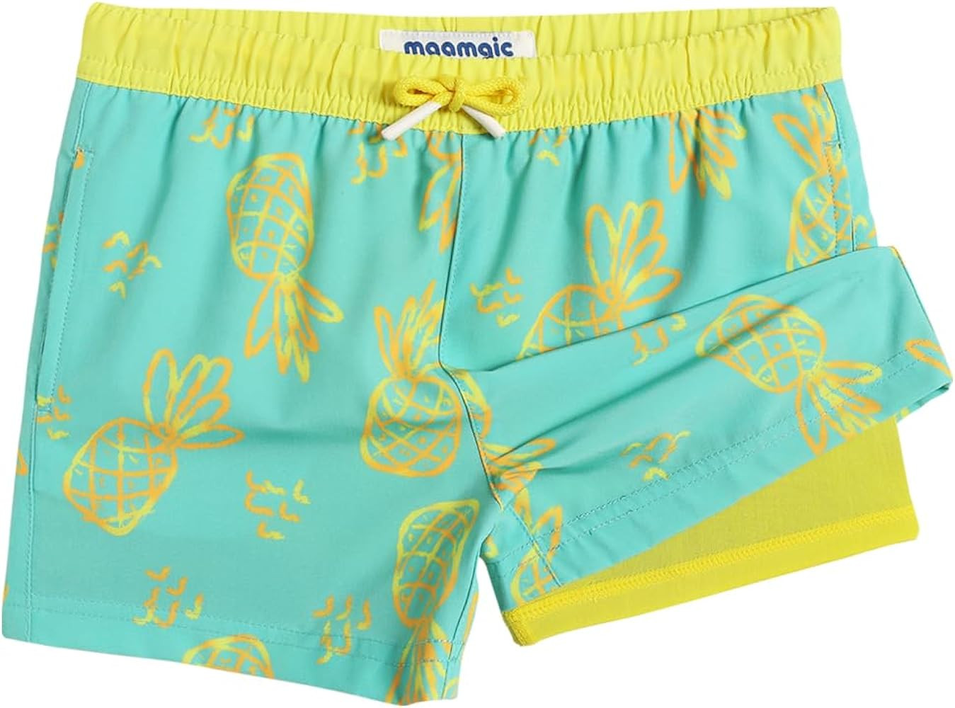 maamgic Boys Swim Trunks with Compression Liner Toddler Boy Swimsuit Quick Dry 4-Way Stretch Swim... | Amazon (US)