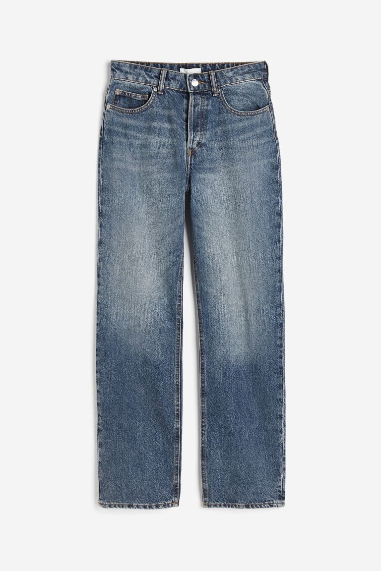 Straight High Jeans - Denim blue - Ladies | H&M US | H&M (US + CA)