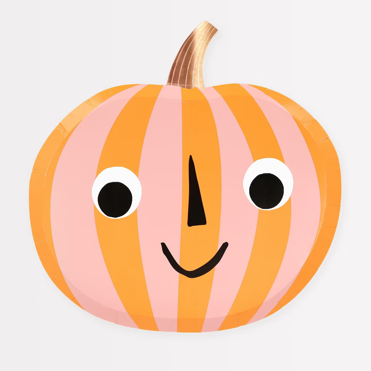 Meri Meri Pink & Orange Stripy Pumpkin Plates (Pack of 8) | Target