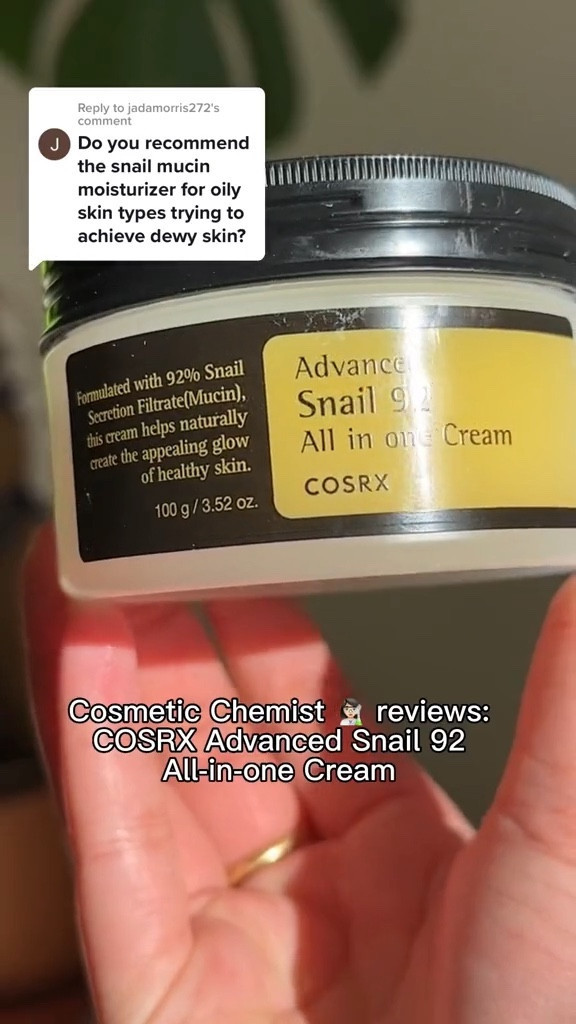 Cosmetic Chemist Reviews - COSRX Snail 92 Cream

#LTKFind #LTKbeauty #LTKunder50