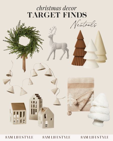 Target Christmas Decor Finds for neutral home! 

#LTKSeasonal #LTKHolidaySale #LTKHoliday