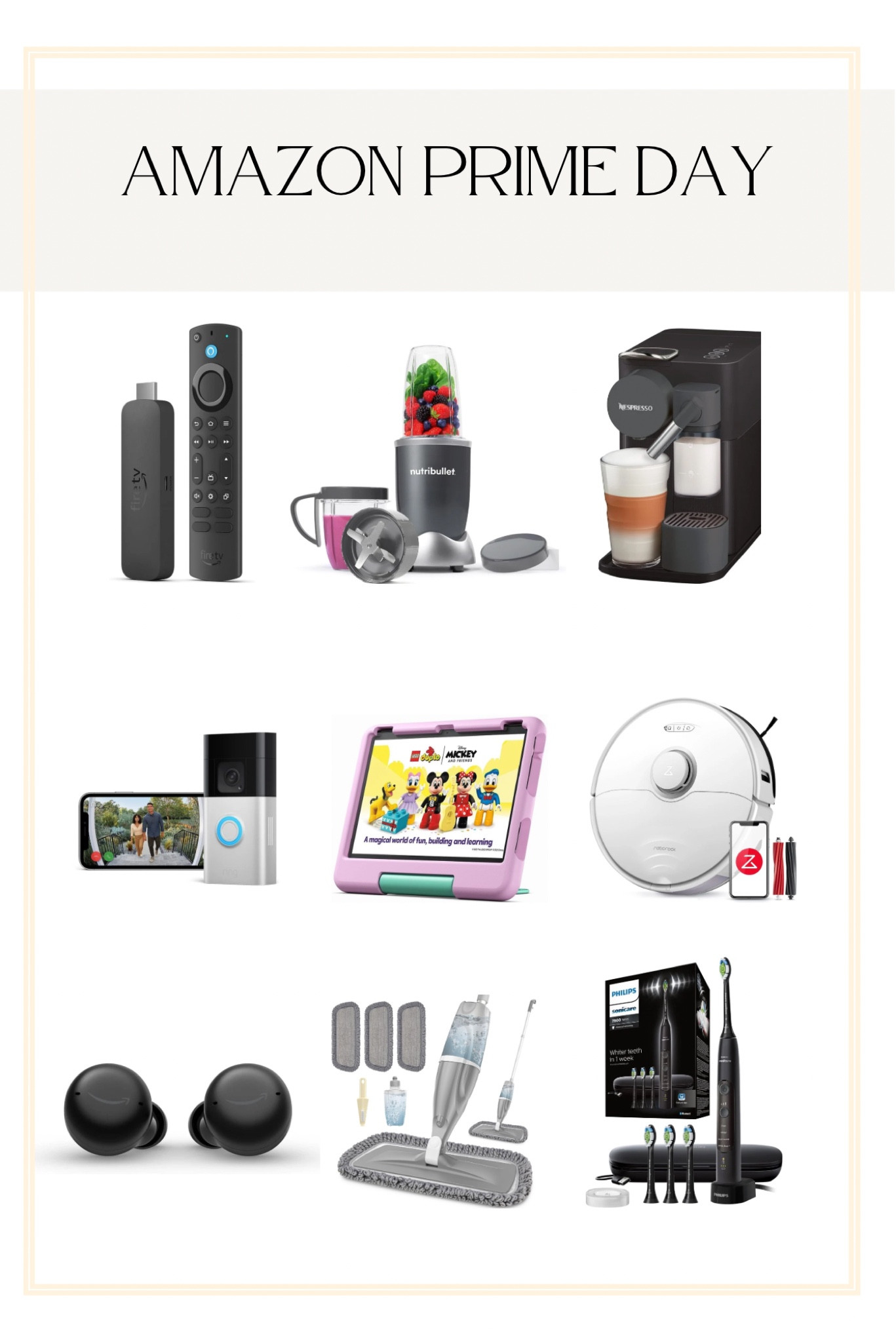 My top Amazon Prime Day deal - Home edit ✨fire stick, coffee machine, spray mop, hoover, toothbrush, ring doorbell, headphones, iPads, deals, sale 

#LTKsale #LTKuk
