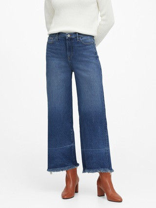 Petite High-Rise Wide-Leg Cropped Jean | Banana Republic (US)