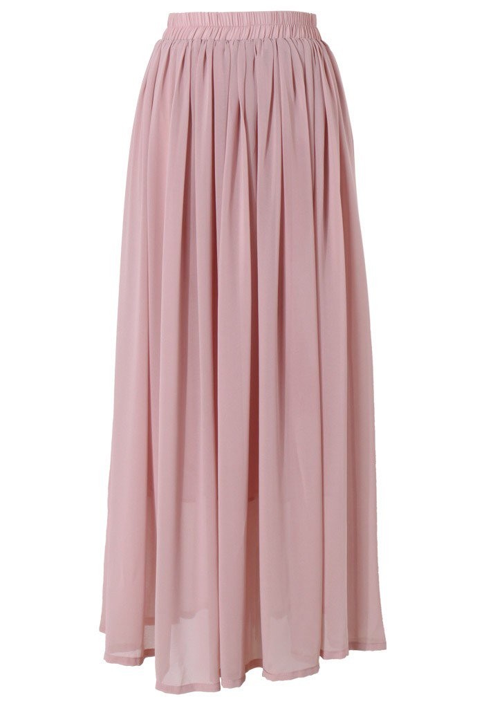 Pink Maxi Skirt | Chicwish