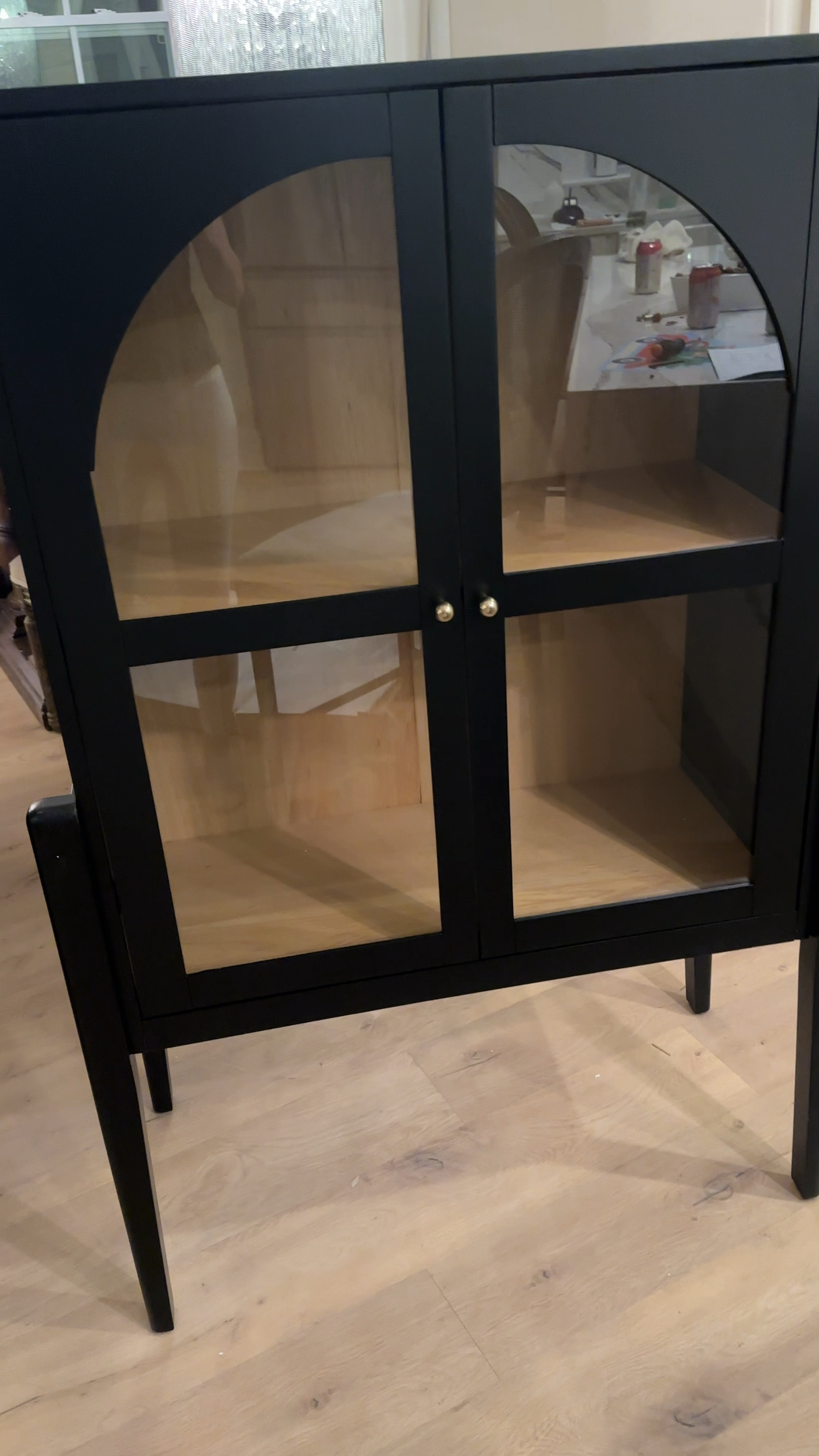This glass door storage cabinet is 64% and on “last chance” sale!  I’m using it for extra storage in our primary bath, but it would be beautiful as a dual set in the dining room too. 

It’s relatively easy to put together if you’re used to assembling furniture, but you will need a second person to help lift it. 

#LTKHome #LTKSaleAlert