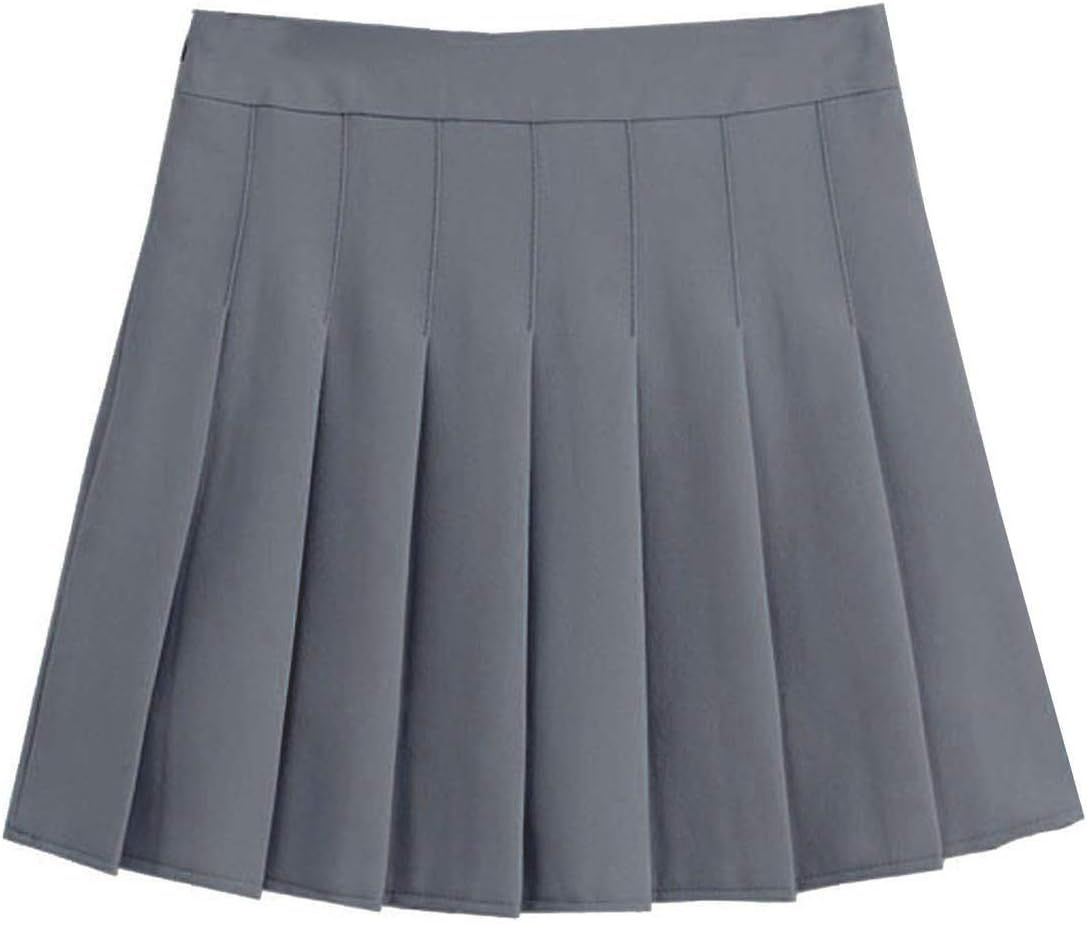 ZHANCHTONG Women's High Waist A-Line Pleated Mini Skirt Short Tennis Skirt | Amazon (CA)