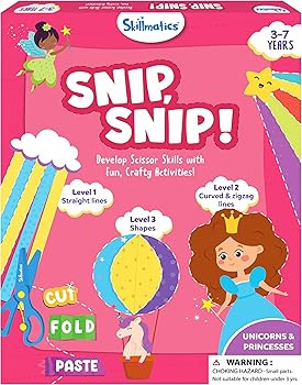 Skillmatics Art & Craft Kit - Snip, Snip Unicorns & Princesses, Practice Scissor Skills with Acti... | Amazon (US)
