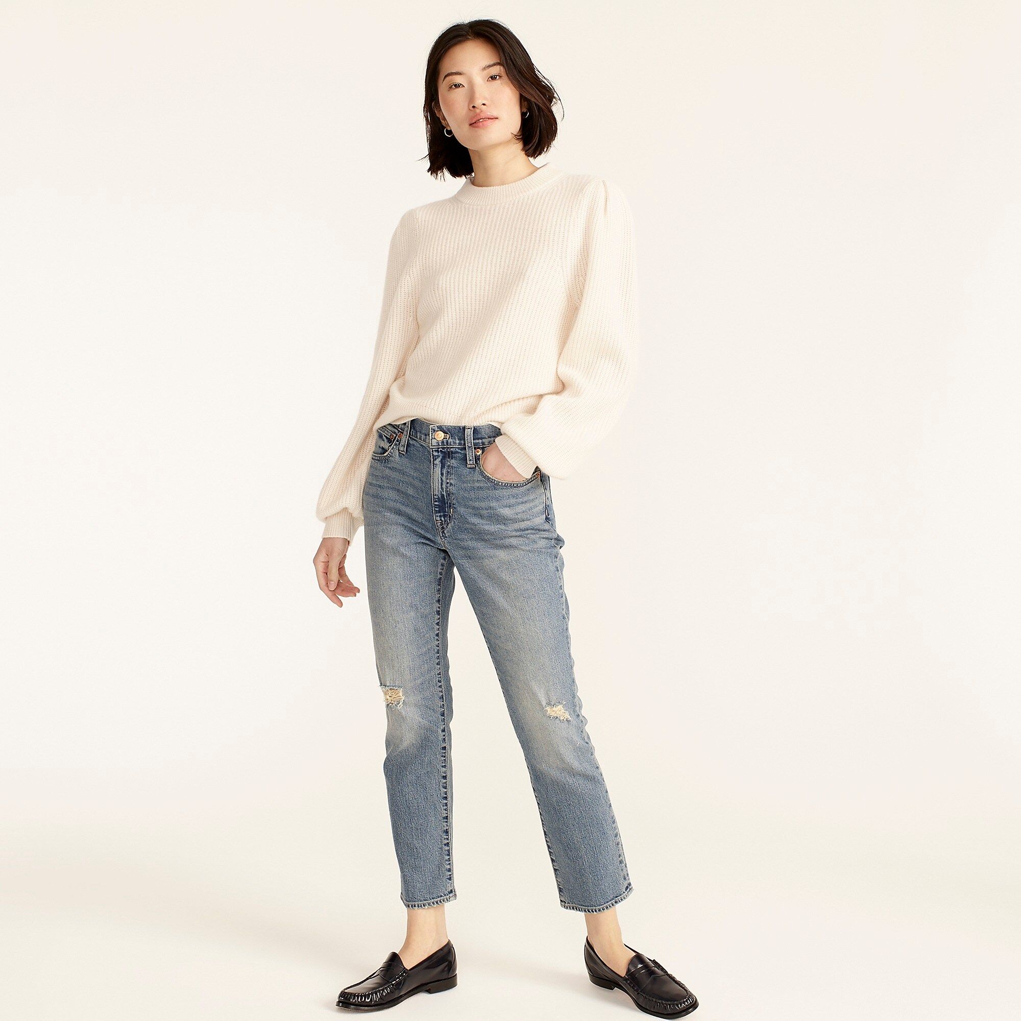 Slim boyfriend jean in Tinted Indigo wash | J.Crew US