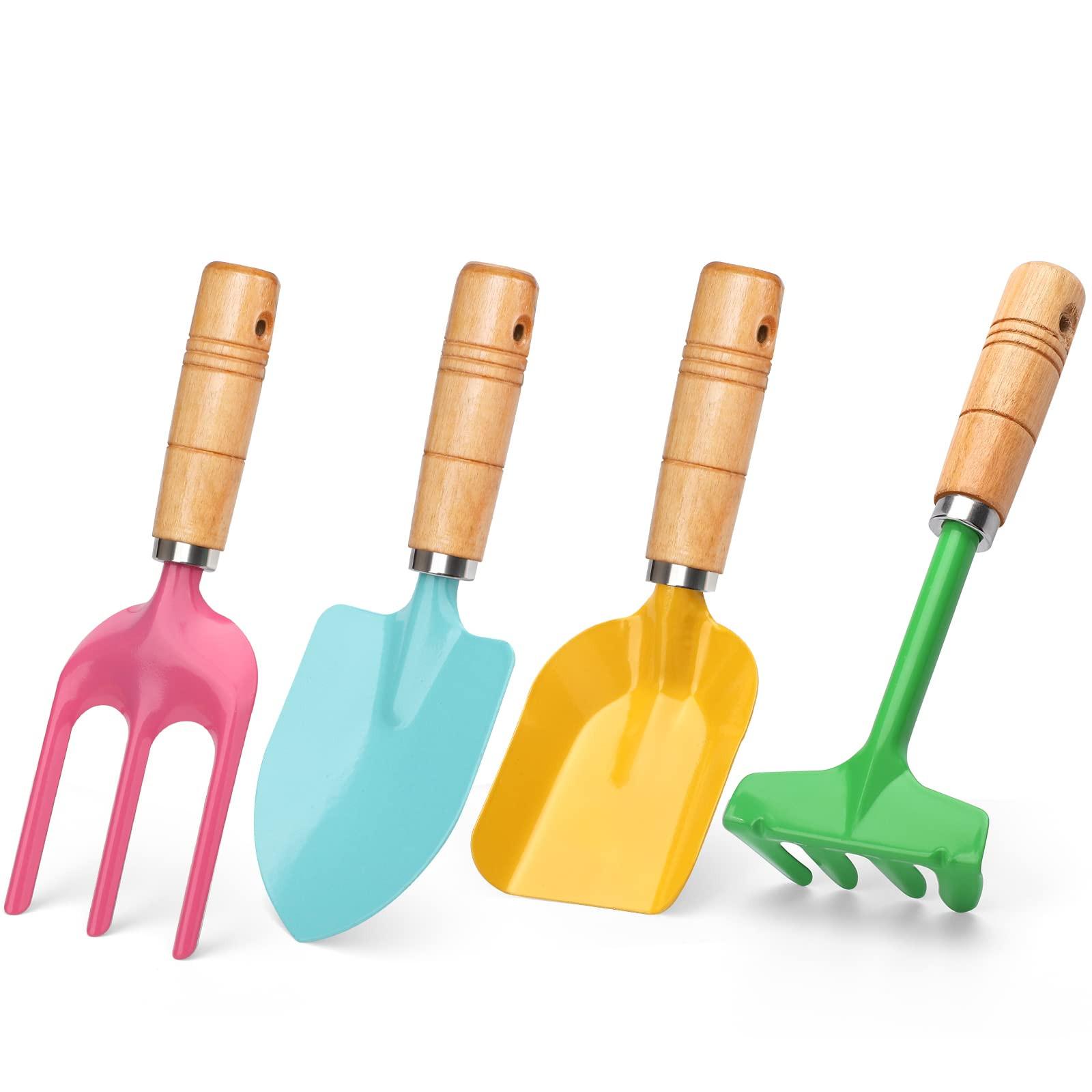Beach Toy Scoop Sand Spade, Kids Small Garden Tool Set Toy, Rake, Spade, Hoe and Leaf Rake, Beach... | Amazon (US)