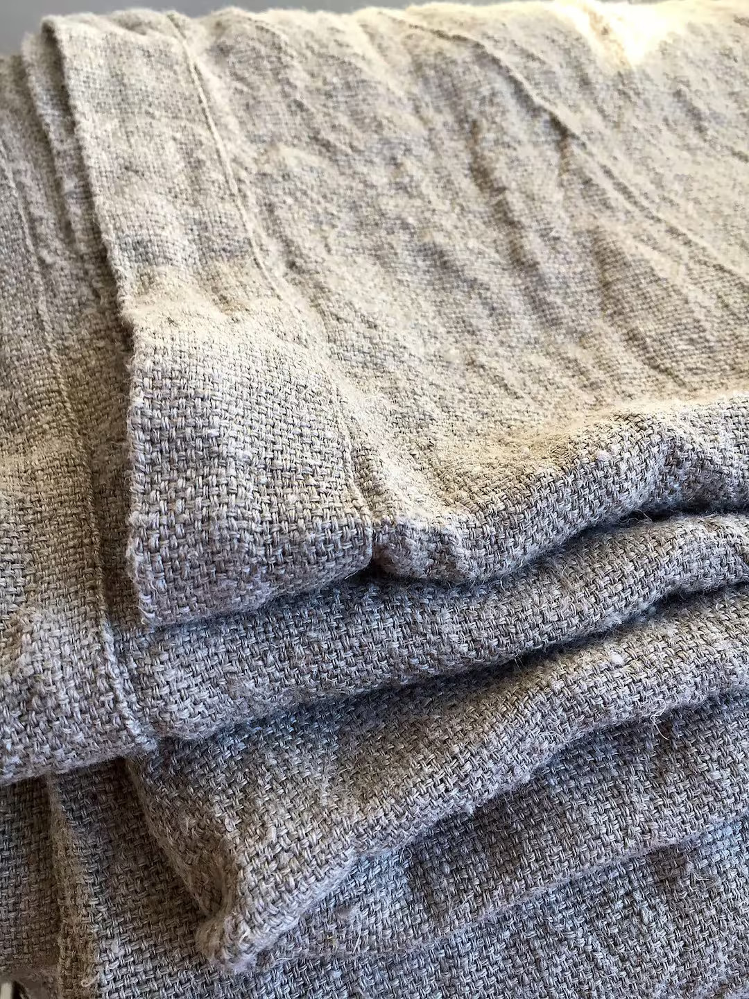 Linen Bed Cover, Rustic Linen, Rustic Blanket, Linen Throw, Bed Throw, Rustic Throw, Natural Bed ... | Etsy (US)