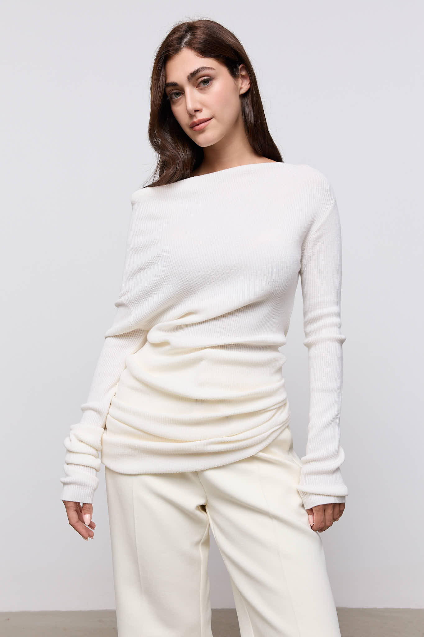 Wool Asymmetric Top | Odd Muse