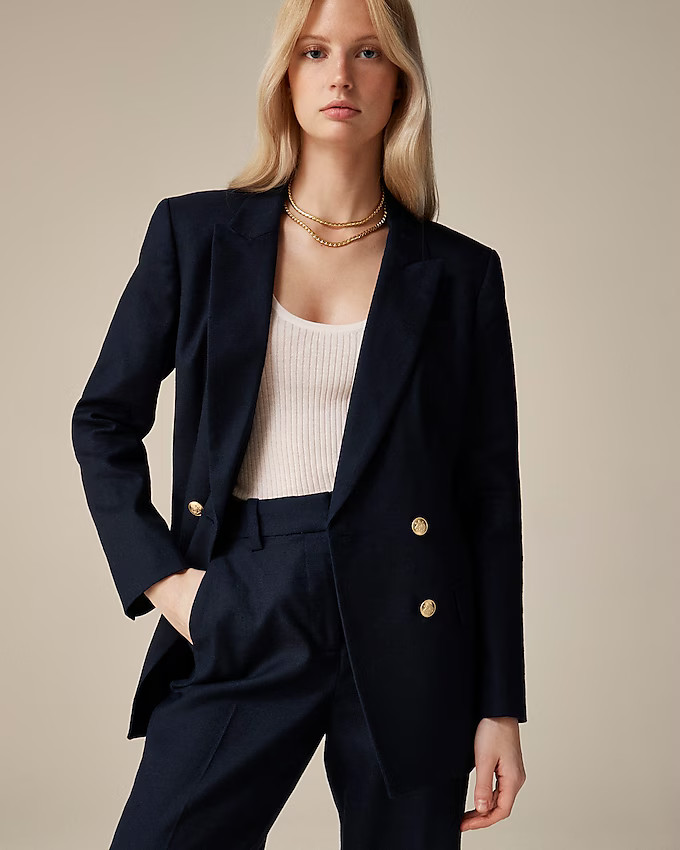 Greta blazer in stretch linen blend | J. Crew US
