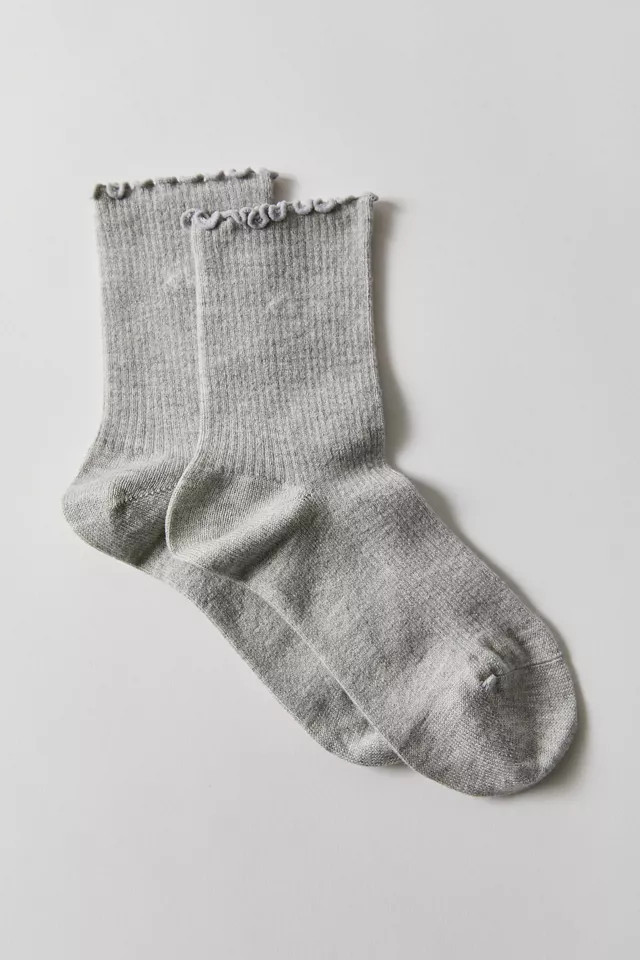Calvin Klein Ruffle Trim Cashmere Sock | Urban Outfitters (US and RoW)